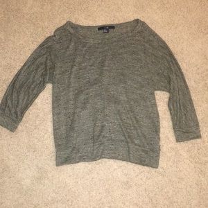 F21 Green 3/4 sleeve sweater